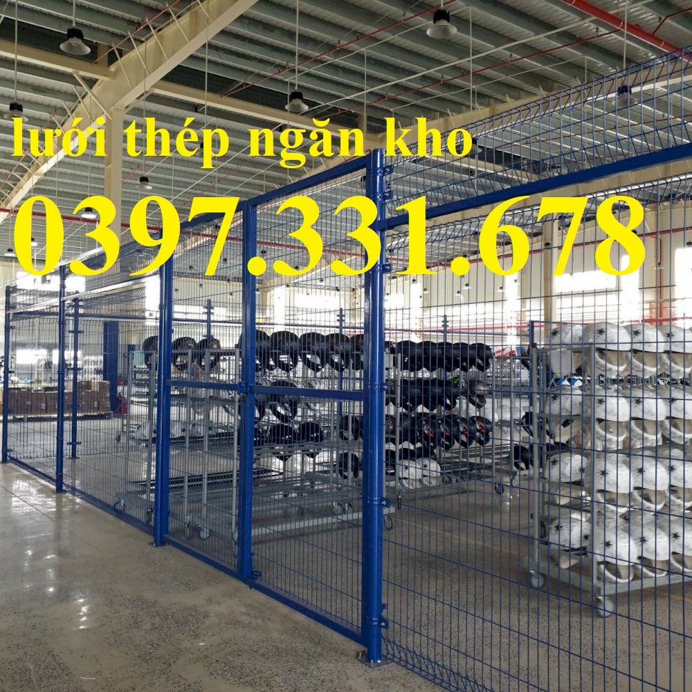 Hàng rào lưới thép làm vách ngăn kho