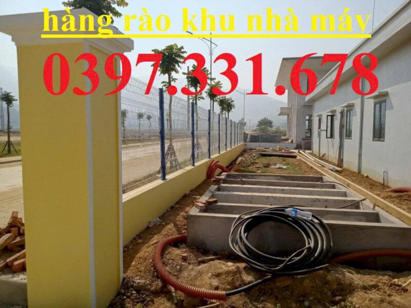 Hàng rào lưới thép khu công nghiệp