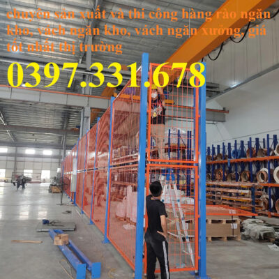 Hàng rào làm vách ngăn kho
