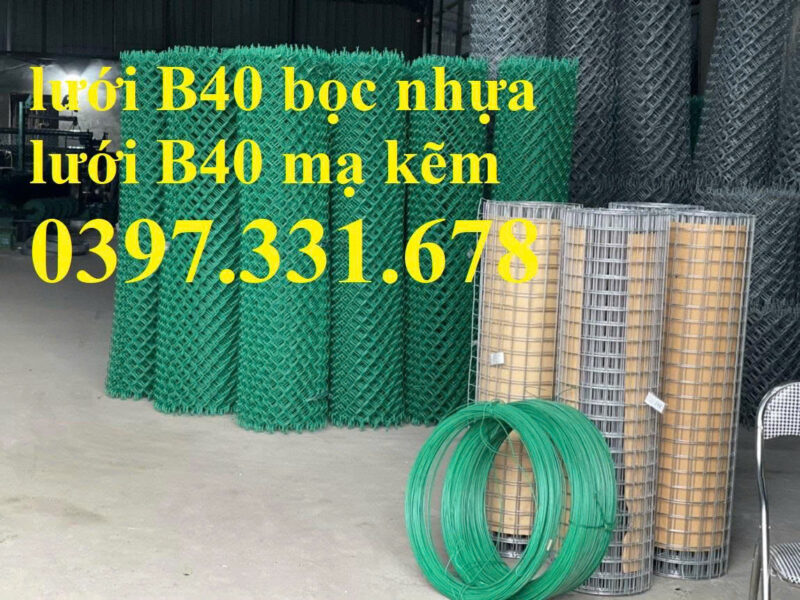 Lưới B40 bọc nhựa 1.5m