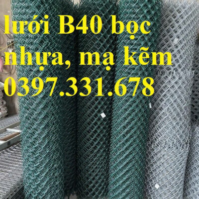 Lưới B40 bọc nhựa 1m