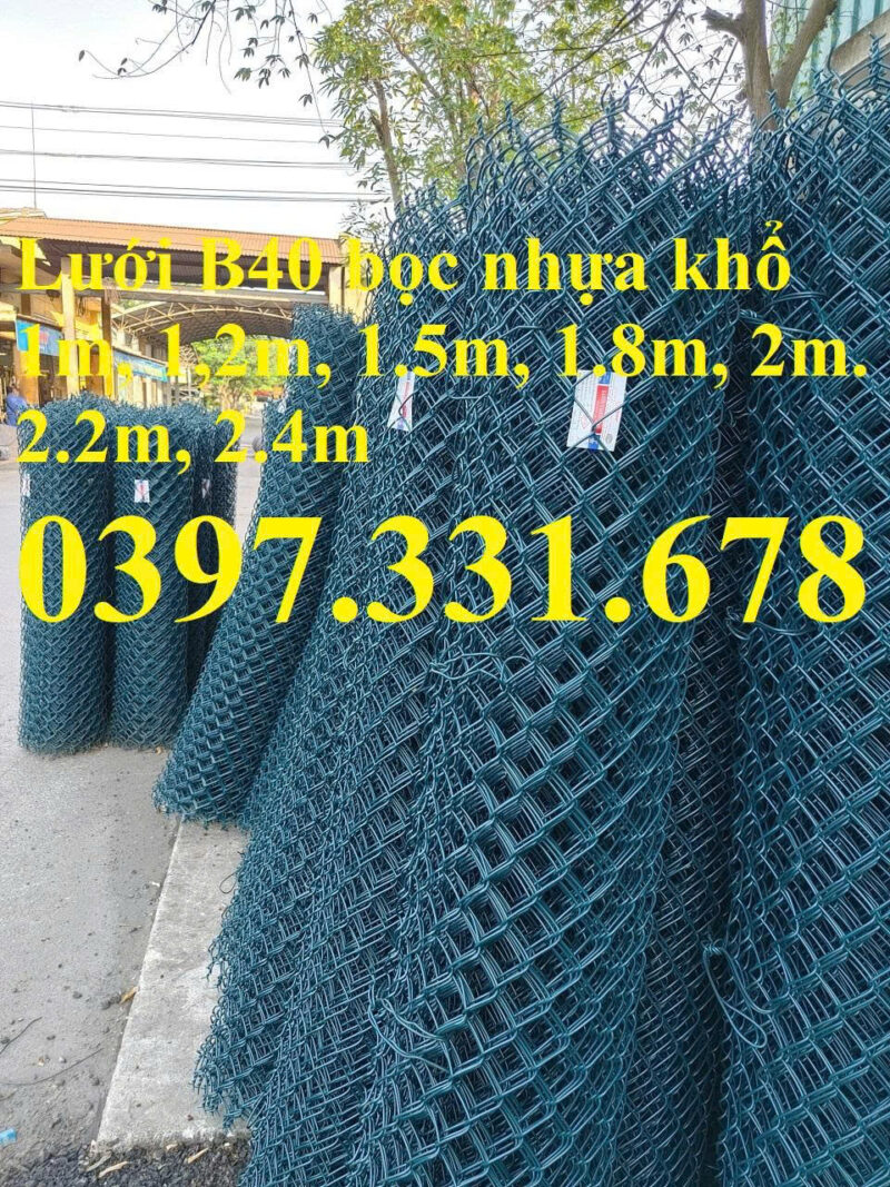 Lưới B40 bọc nhựa 1.2m