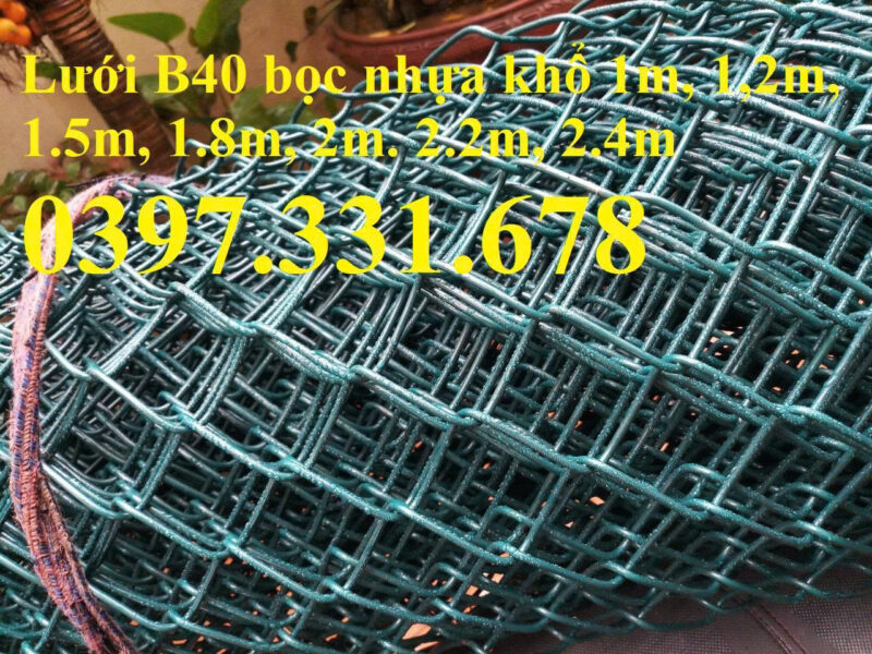 Lưới B40 bọc nhựa 1.2m