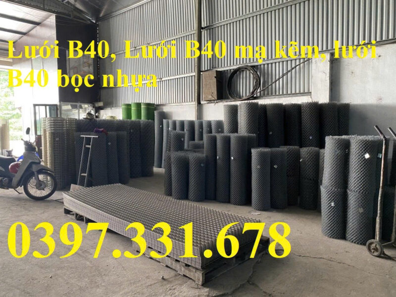 Lưới B40 bọc nhựa 2.0m