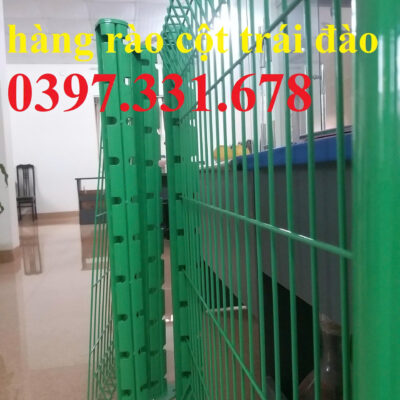 Hàng rào cột khóa trái đào