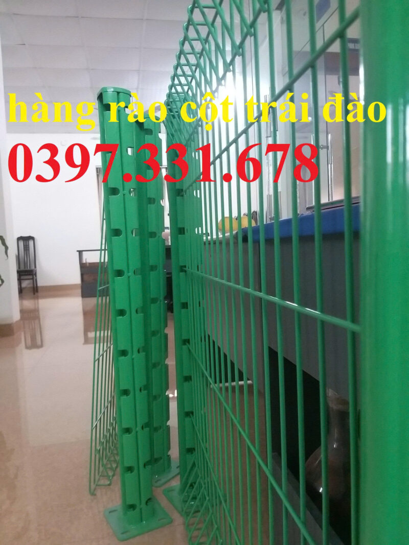 Hàng rào cột khóa trái đào