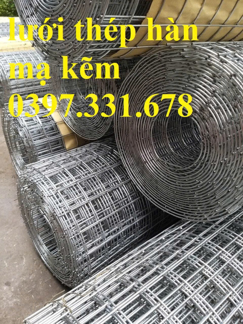 Lưới thép hàn mạ kẽm dạng cuộn 3ly, 4ly