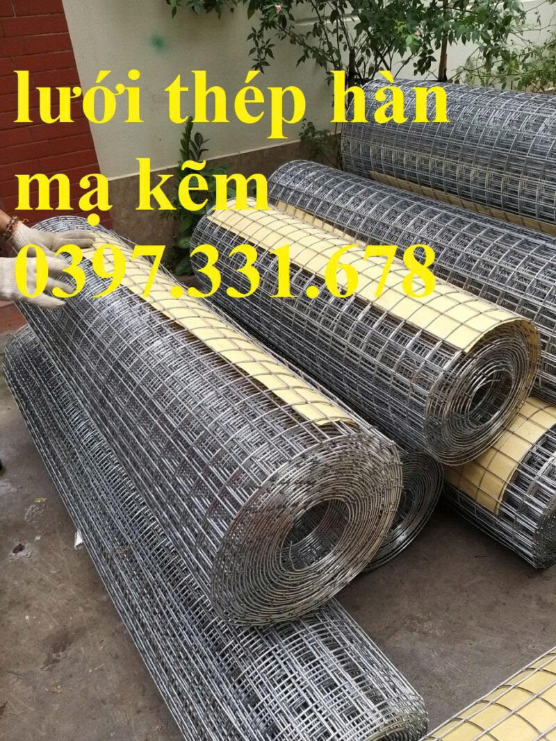 Lưới thép hàn mạ kẽm dạng cuộn 3ly, 4ly