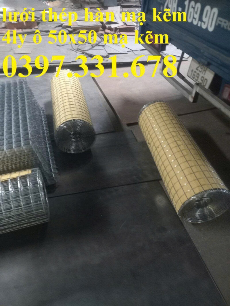 Lưới thép hàn mạ kẽm 3ly, 4ly dạng tấm