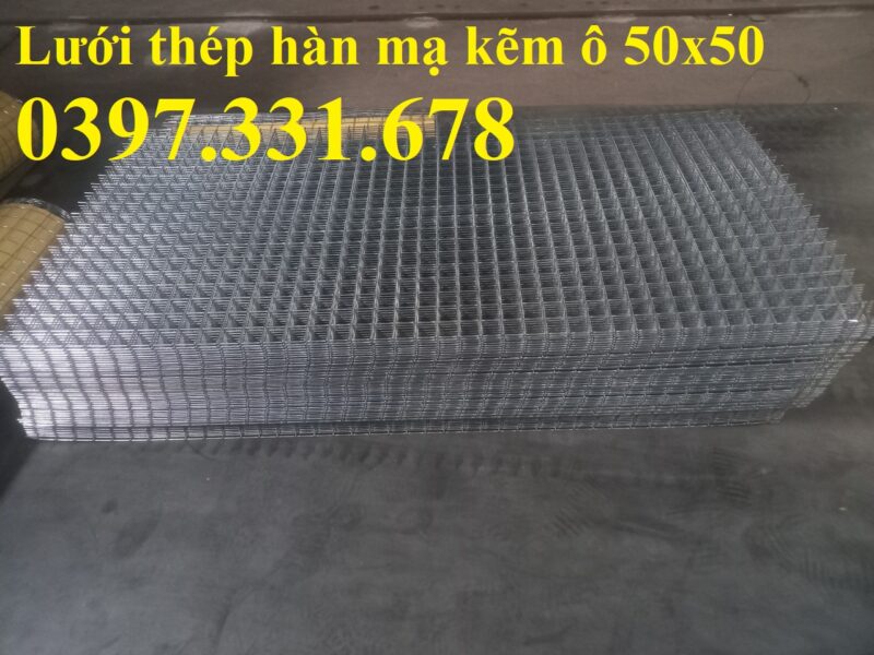 Lưới thép hàn mạ kẽm phi 5 ô (50x50) hàng sẵn kho