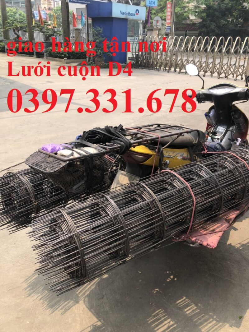 Lưới thép hàn phi 4 đổ bê tông dạng cuộn