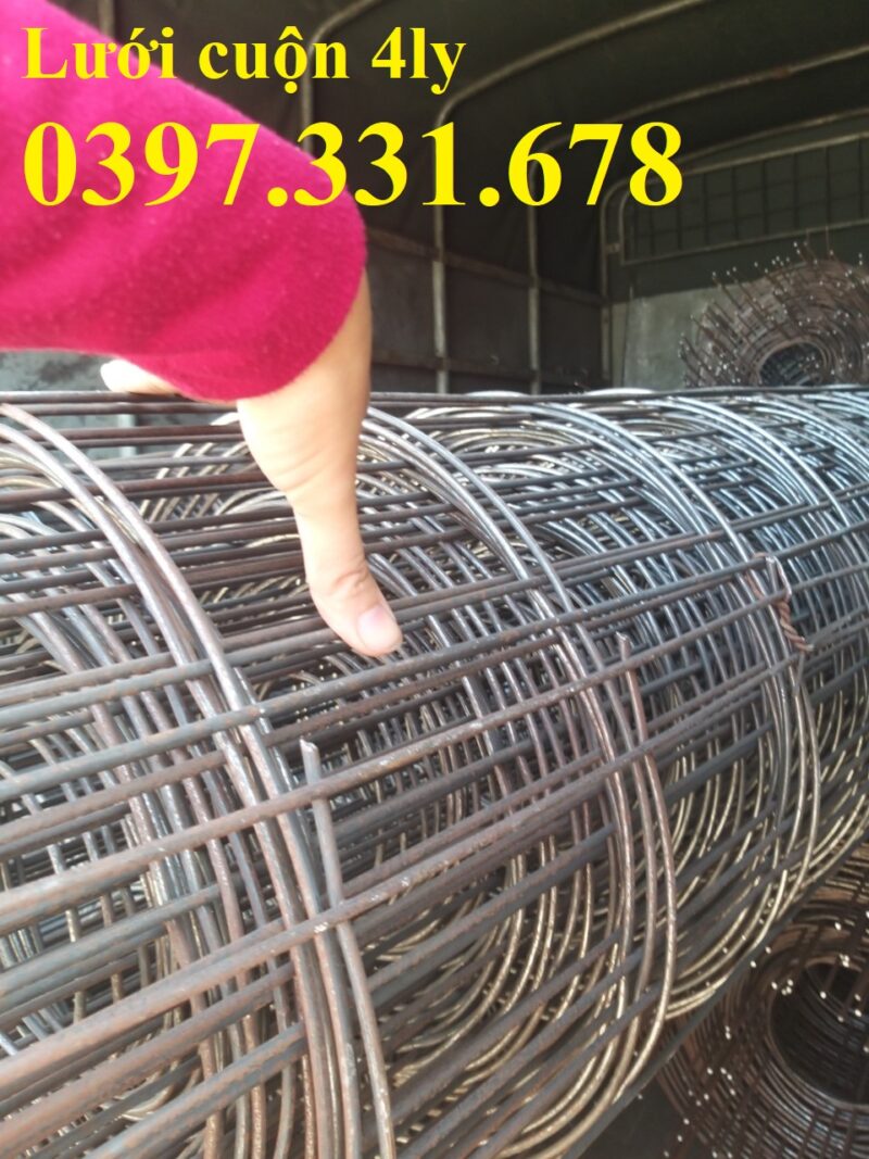 Lưới thép hàn phi 4 đổ bê tông dạng cuộn