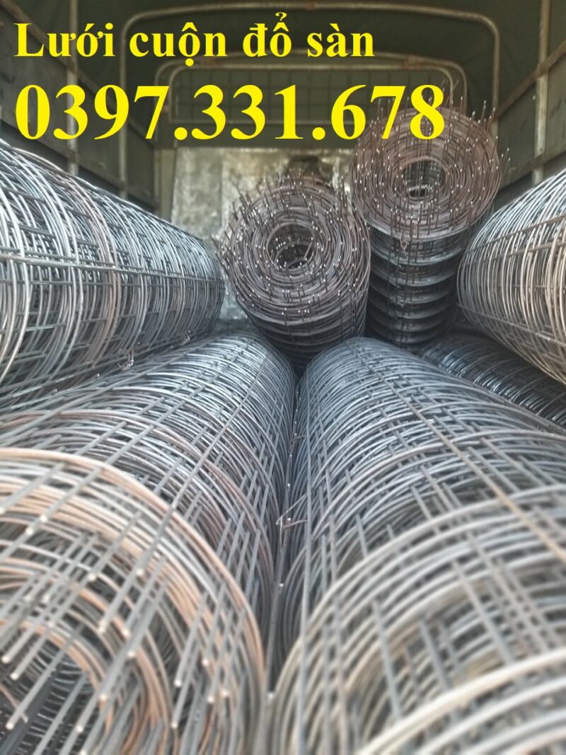 Lưới thép hàn phi 4 đổ bê tông dạng cuộn