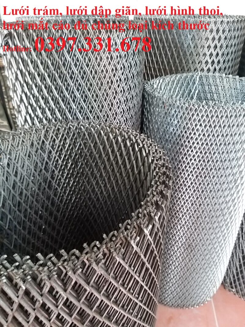 Lưới dập giãn 20x40mm; Lưới mắt cáo; Lưới hình thoi