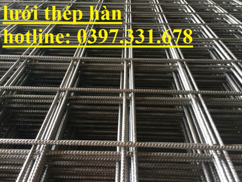 Lưới thép hàn phi 5 ô 100x100 lưới đen, mạ kẽm