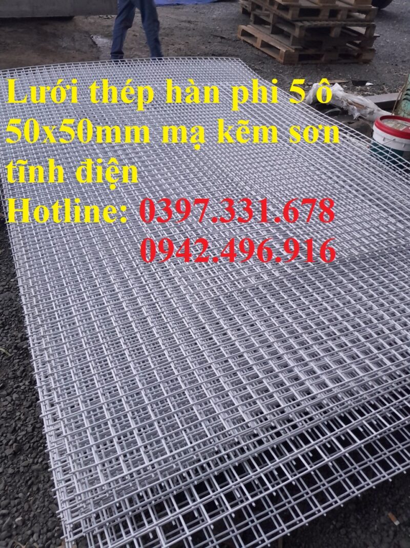 Lưới thép hàn phi 5 mạ kẽm sơn tĩnh điện