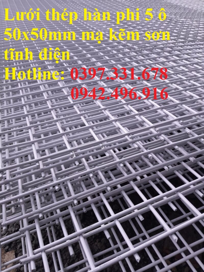 Lưới thép hàn phi 5 mạ kẽm sơn tĩnh điện