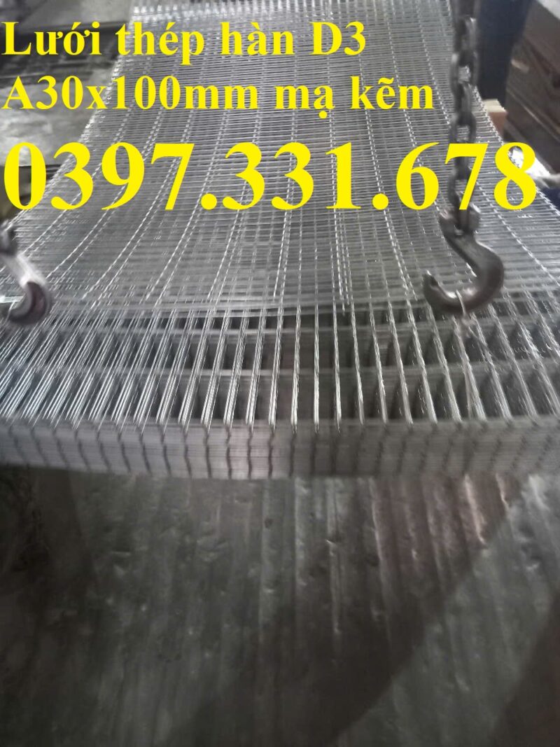 Lưới thép hàn phi 3 ô 20x100mm hàng sẵn kho