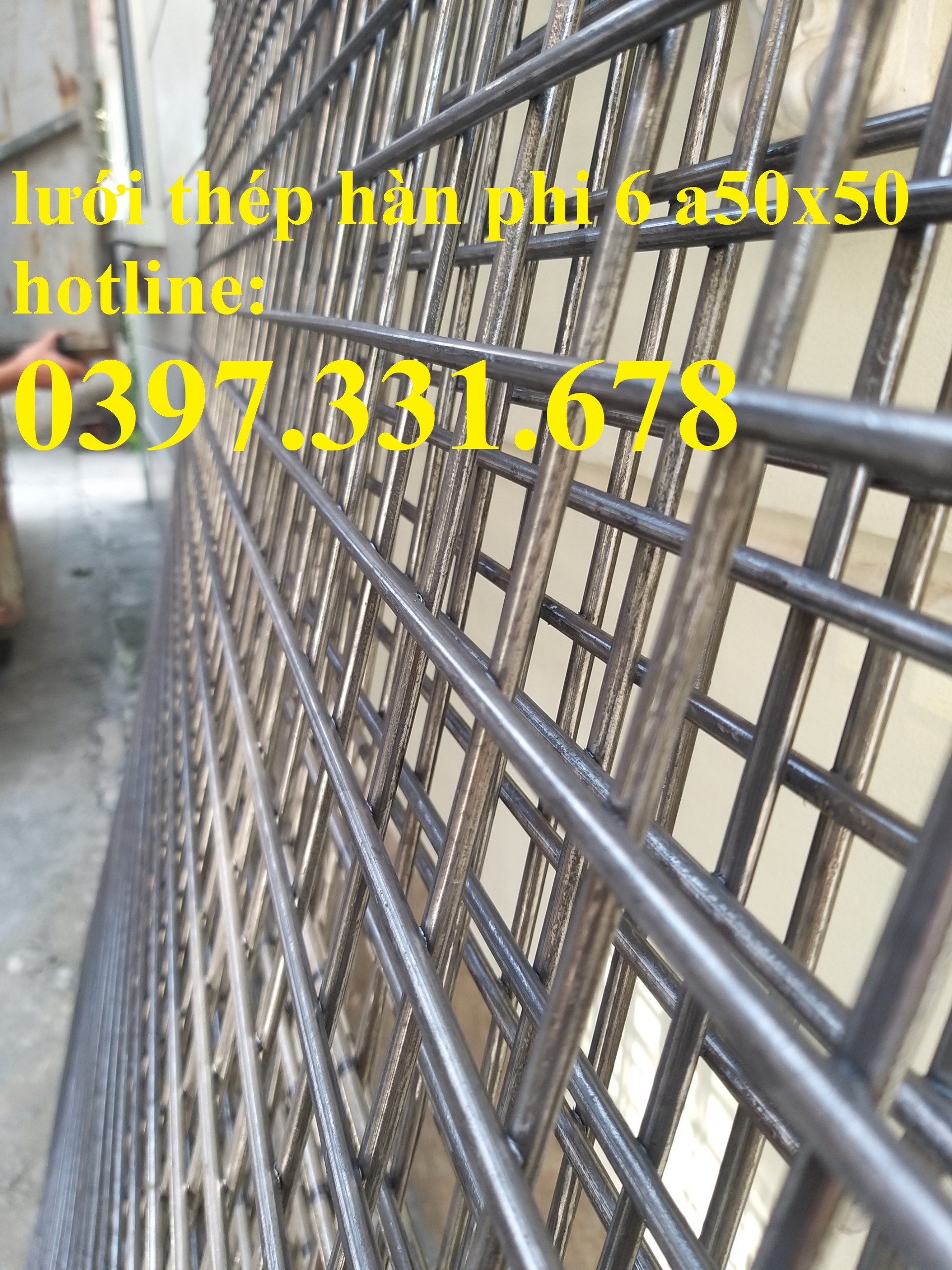 Lưới thép hàn phi 6 A50; Lưới thép hàn ô vuông