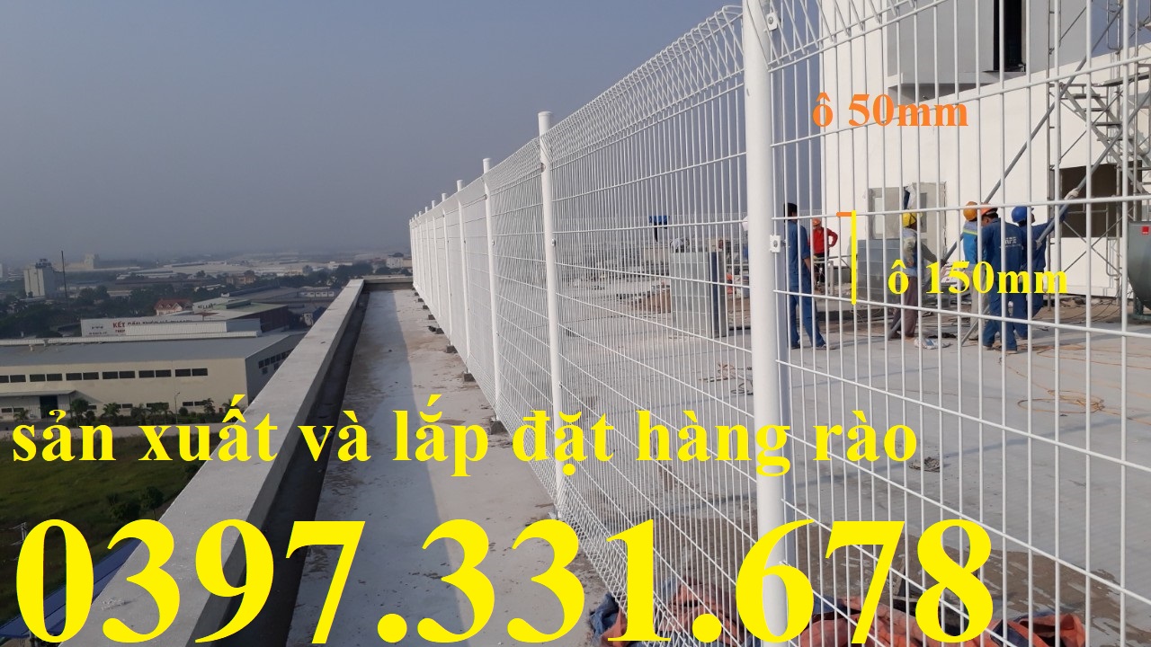 Hàng rào mạ kẽm sơn tĩnh điện; Hàng rào lưới thép