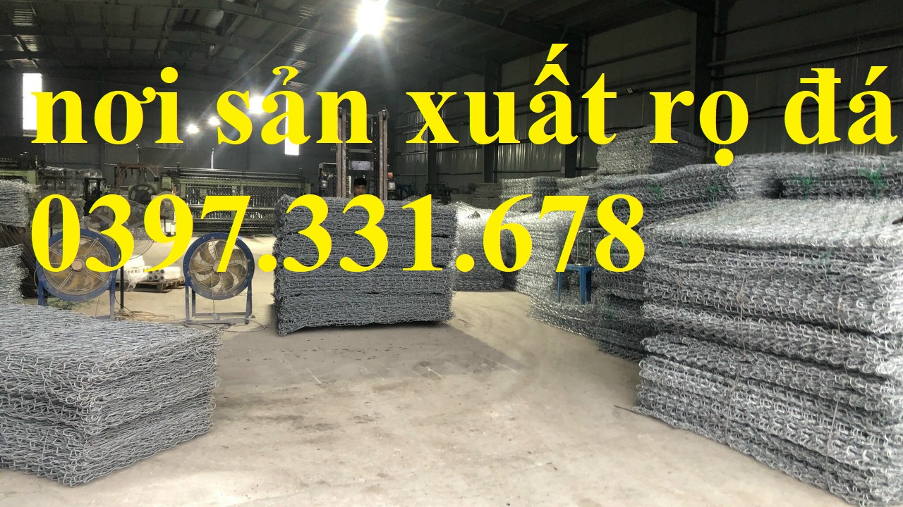 Rọ đựng đá mạ kẽm 2x1x1mm; Rọ thép