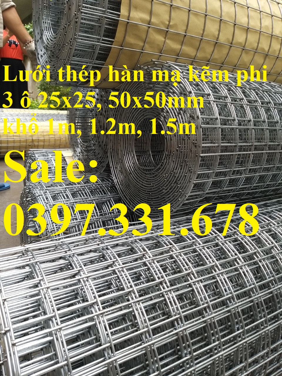 Lưới thép hàn phi 3 ô 50x50 mạ kẽm Lưới thép hàn phi 3 ô 50x50 mạ kẽm