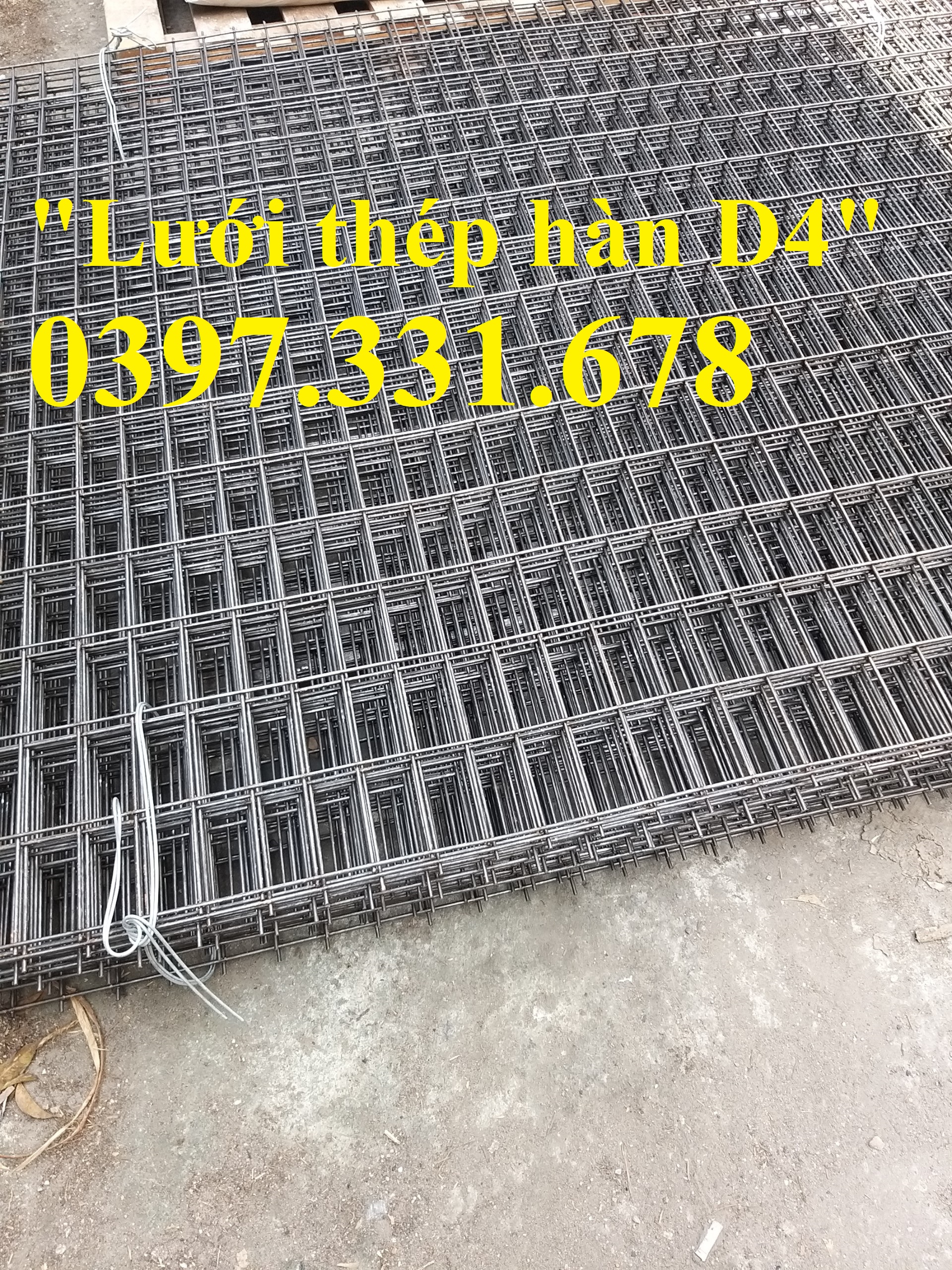 Lưới thép hàn phi 4 a50x100mm sản xuất theo yêu cầu